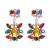 UR Alloy diamond earring high-end retro ear stud high quality glass diamond