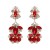 UR Alloy diamond earring high-end retro ear stud high quality glass diamond