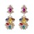 UR Alloy diamond earring high-end retro ear stud high quality glass diamond