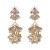 UR Alloy diamond earring high-end retro ear stud high quality glass diamond