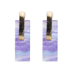 resin Acrylic earrings occidental style personality earringUR