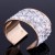 occidental style fashion gravel Rhinestone exaggerating opening width surface bangle