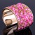 occidental style fashion gravel Rhinestone exaggerating opening width surface bangle