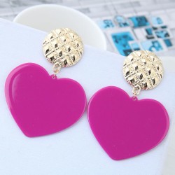 occidental style fashion  Metal big Peach heart temperament exaggerating ear s..