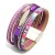 fashion multilayer multicolor Bohemian style   Alloy buckle lady bracelet