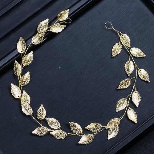 occidental style  gold silver leaves belt   bride head Headband