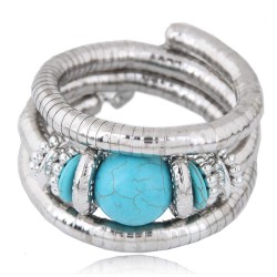 occidental style fashion  Metal all-Purpose turquoise temperament exaggerating..