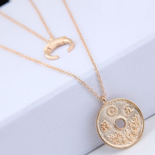 occidental style fashion  Metal  personality necklace
