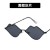 Fashion European and American metal small frame retro elliptical frame sunglasses marine Lens Su