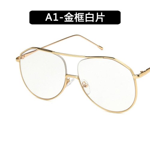 Korean style style sunglass  retro Metal Double Sunglasses fashon ocean sunglass