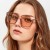 Korean style fashon sunglass  occdental style personalty transparent Sunglasses all-P
