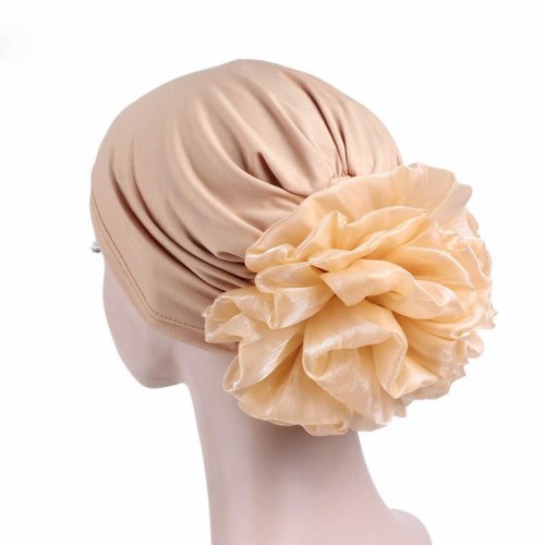 lady big flower head  elasticity hedging  hat
