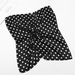 (FJ black)woman imitate silk samll Korean style samll scarf  occupation neckerchief all-Purpose ornamentF