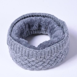  velvet Collar Winter warm man woman Collar pure color woolen knitting velvet ..
