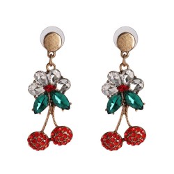 fashion flowers Modeling embed gem earringins temperament earrings elegant all..