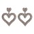 fashion heart-shaped earring woman temperament elegant all-Purpose earrings