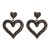 fashion heart-shaped earring woman temperament elegant all-Purpose earrings