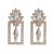 UR fashion geometry hollow earrings high quality crystal glass earring woman high-end Earring