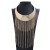 occidental style fashion punk Metal exaggerating pattern Collar  exaggerating tassel necklace