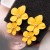 creative Earring occidental style personality trend multicolor Double layer flowers ear stud brief sweet earrings