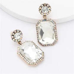 earrings Autumn and Winter occidental style exaggerating Alloy diamond Rhinest..
