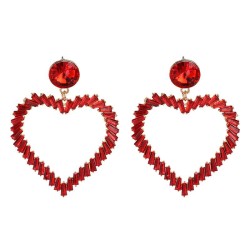 high love earrings woman heart-shaped color retro earring ear stud occidental ..