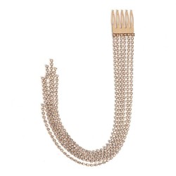 Korea Pearl hair clip high beads tassel With diamondins long style chain head