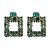 same style gem square earrings occidental style wind fashion color trend Earring geometry big earring