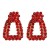 occidental style Mini Artificial Pearl square earrings geometry diamond color ear stud