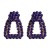 occidental style Mini Artificial Pearl square earrings geometry diamond color ear stud