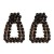occidental style Mini Artificial Pearl square earrings geometry diamond color ear stud
