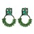 occidental style geometry gem earring beads handmade twining Round earrings personality