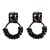 occidental style geometry gem earring beads handmade twining Round earrings personality