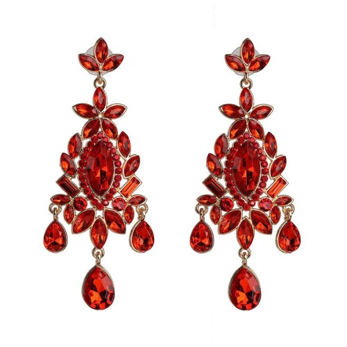 occidental style personality gem earrings fashion exaggerating drop pendant earring Earring color
