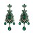 occidental style personality gem earrings fashion exaggerating drop pendant earring Earring color