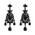 occidental style personality gem earrings fashion exaggerating drop pendant earring Earring color