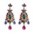 occidental style personality gem earrings fashion exaggerating drop pendant earring Earring color