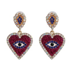 occidental style exaggerating fashion heart-shaped big earrings personality la..