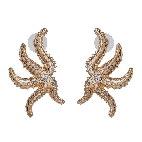 occidental style personality starfish big ear stud fashion woman all-Purpose more style crafts