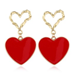 occidental style fashion Metal  concise Double love temperament exaggerating e..