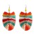 occidental style geometry pure handmade tassel earrings woman retro generous ear stud Bohemia ethnic style woman