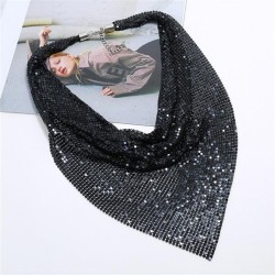 occidental style exaggerating necklace  mesh sequin scarves false collar chain..