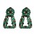 occidental style wind geometry gem earrings fashion same style super earring Earring