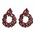 occidental style personality geometry earrings fashion color super earring