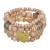 occidental style exaggerating Bohemia Peach heart four layer crystal bracelet woman handmade beads bullet rope