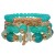 occidental style Bohemian style handmade beads gold multilayer circle elasticity rope crystal bracelet woman