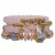 occidental style Bohemian style handmade beads gold multilayer circle elasticity rope crystal bracelet woman