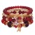 occidental style Bohemian style handmade beads gold multilayer circle elasticity rope crystal bracelet woman