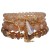 occidental style Bohemian style handmade beads gold multilayer circle elasticity rope crystal bracelet woman