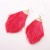 occidental style earrings Alloy head tassel spring color woman style earring new
